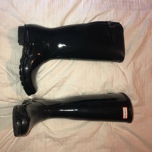 Hunter Boots original tall gloss rain boots